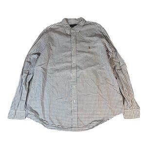 Polo Ralph Lauren Shirt Mens XXL White Plaid Classic Fit Button Down Flesh Pony
